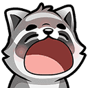 raccoon-yawn